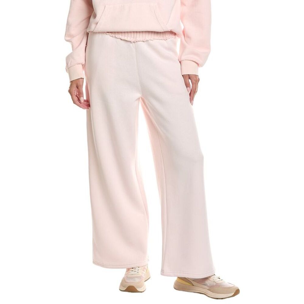 Vintage Havana Womens  Vintage Fleece Wide Leg Pant, Pink